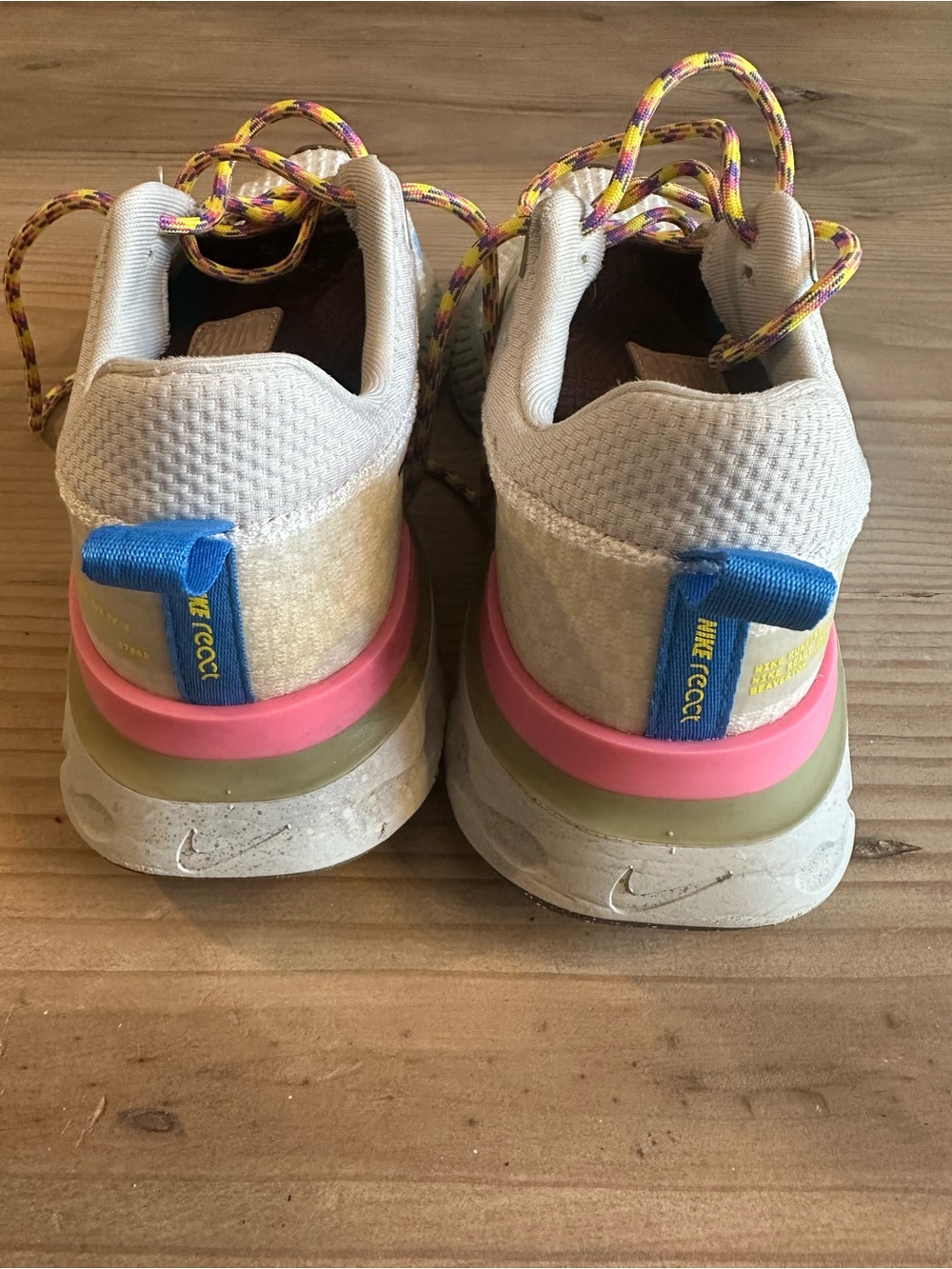 Nike React Sneakers – White with Colorful Accents - Picture 4 of 6